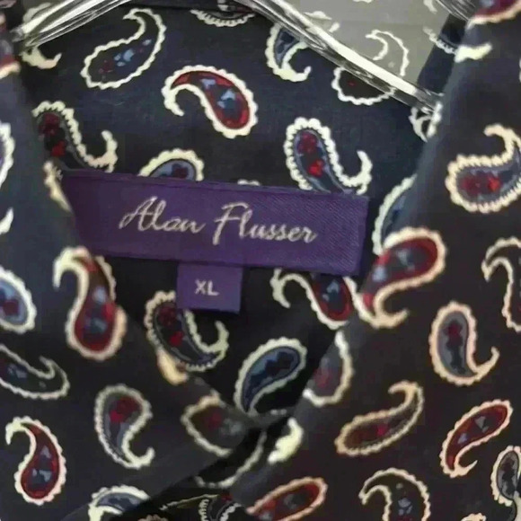 Alan Flusser Paisley Pattern Men's Shirt EUC - Picture 4 of 4